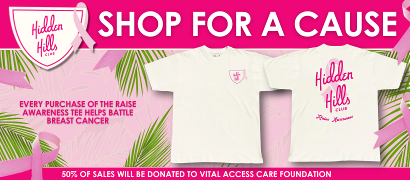 2024 Limited Edition Breast Cancer Tee: Support & Style with Hidden Hills Club