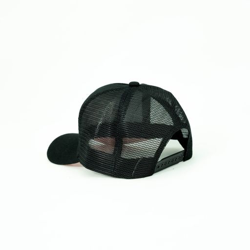 HH Club Trucker Hat Black with Green/Pink Shield 10