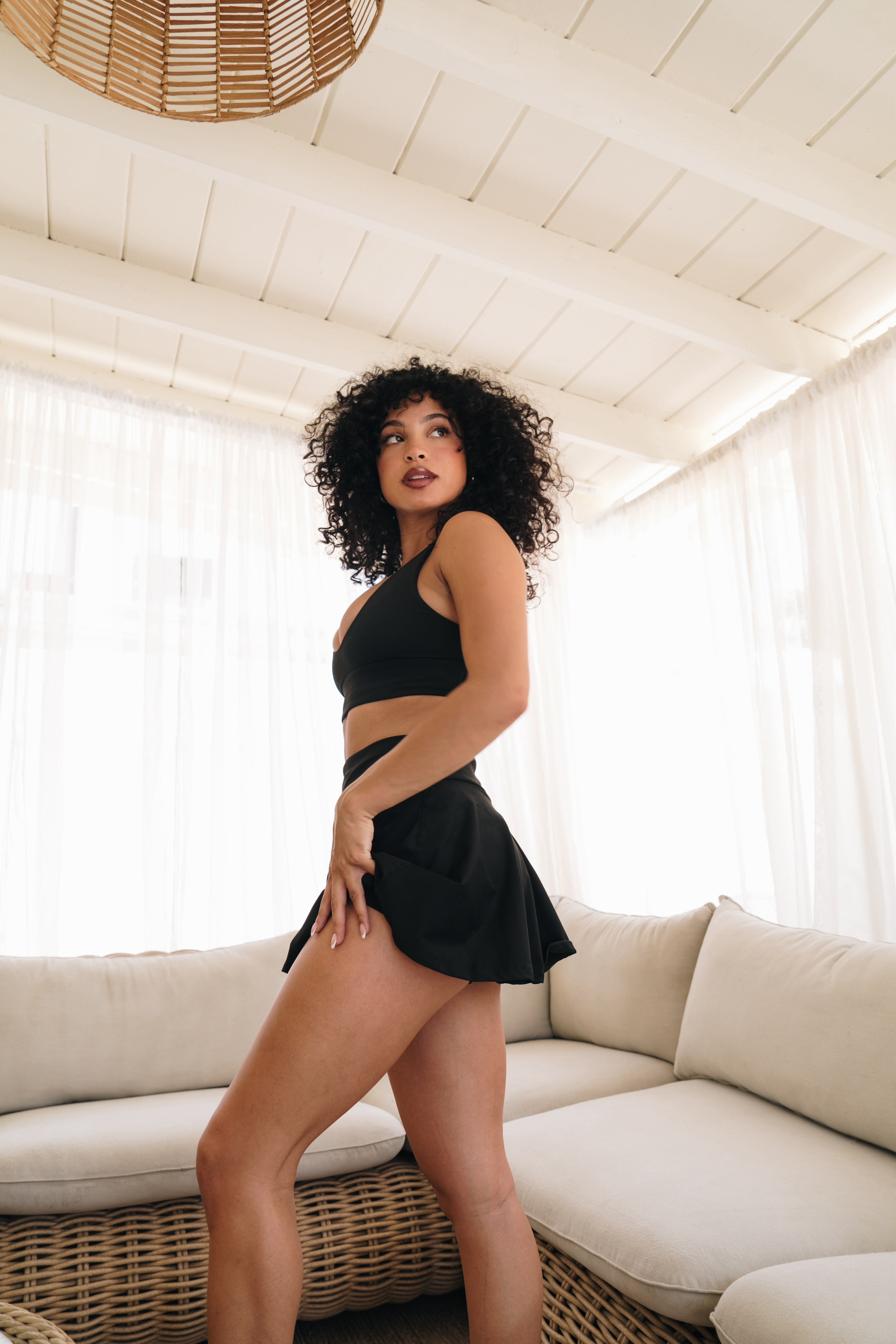sexy black tennis skirts