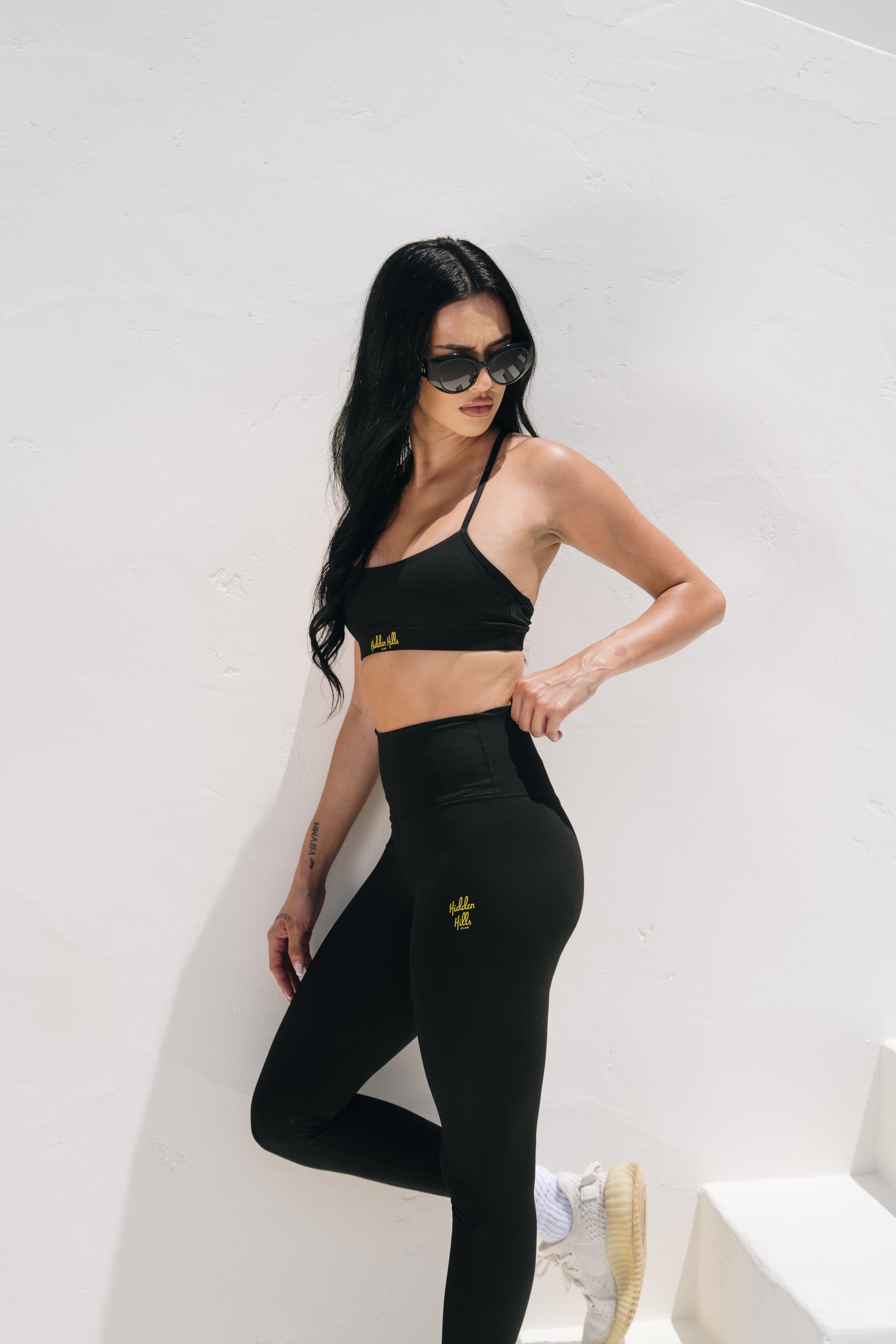 Womens Y Back Top - Black