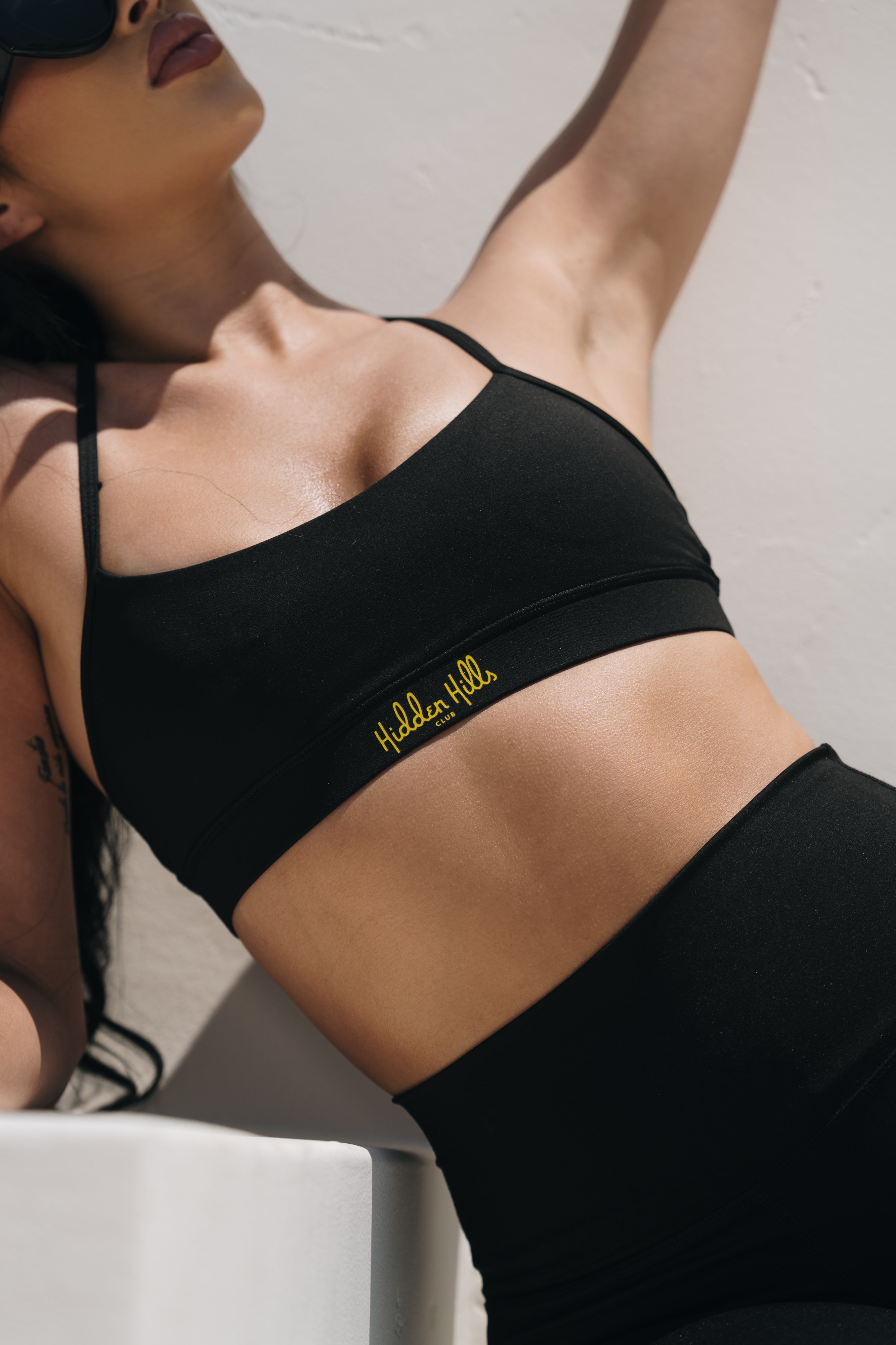 Womens Y Back Top - Black