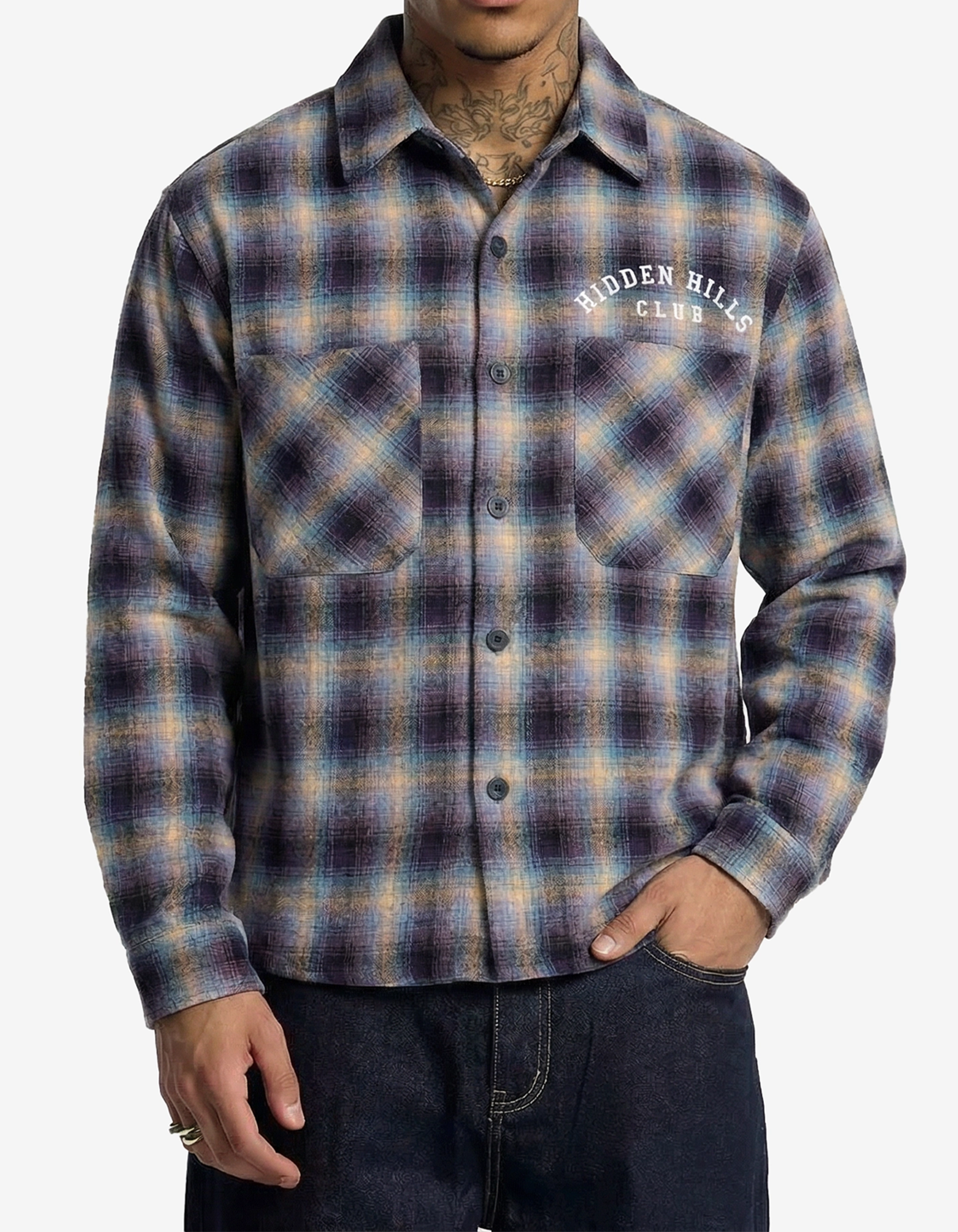 Dusk Flannel Blue - Frontier Collection – Hidden Hills Club