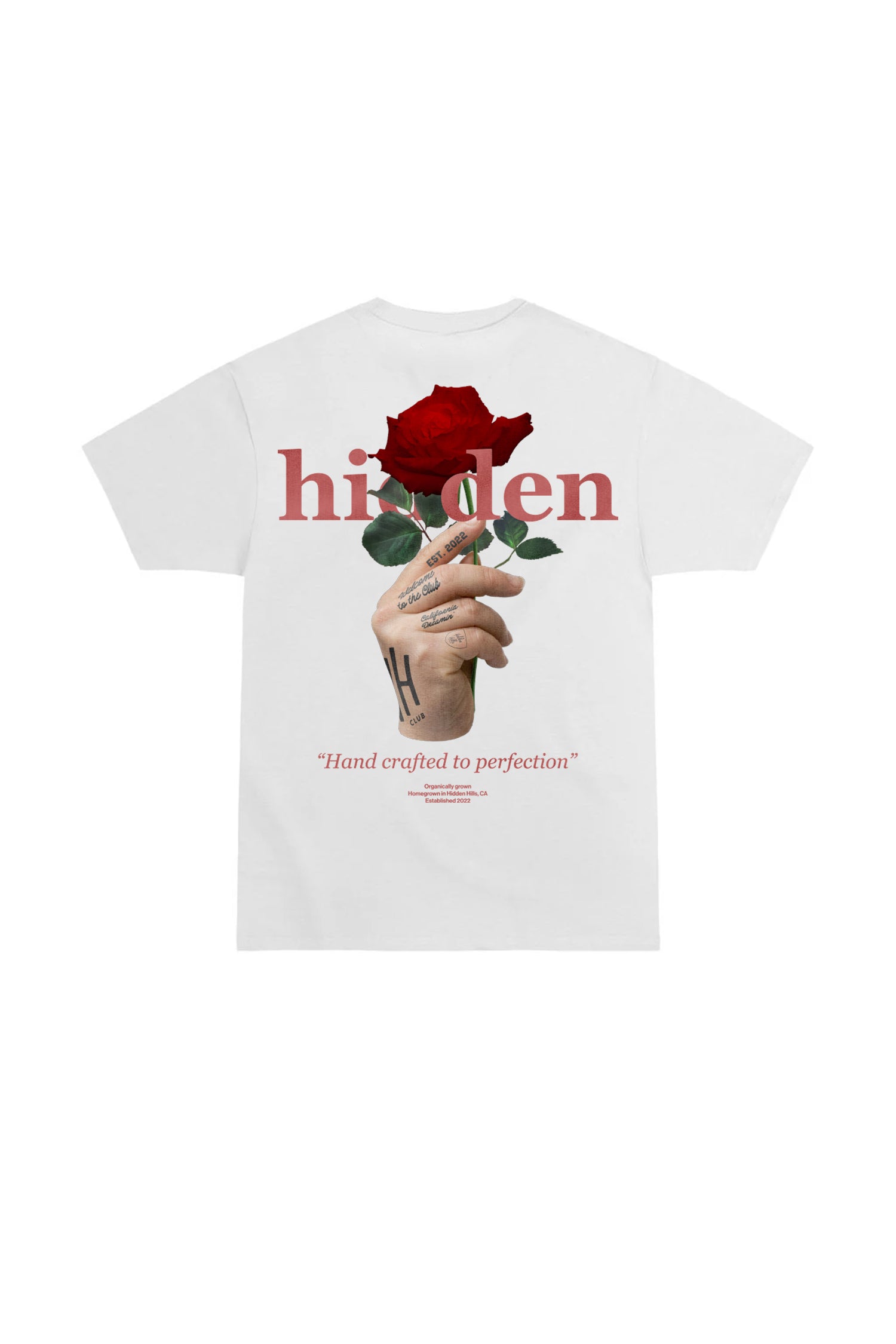 Hidden Rose Tee White