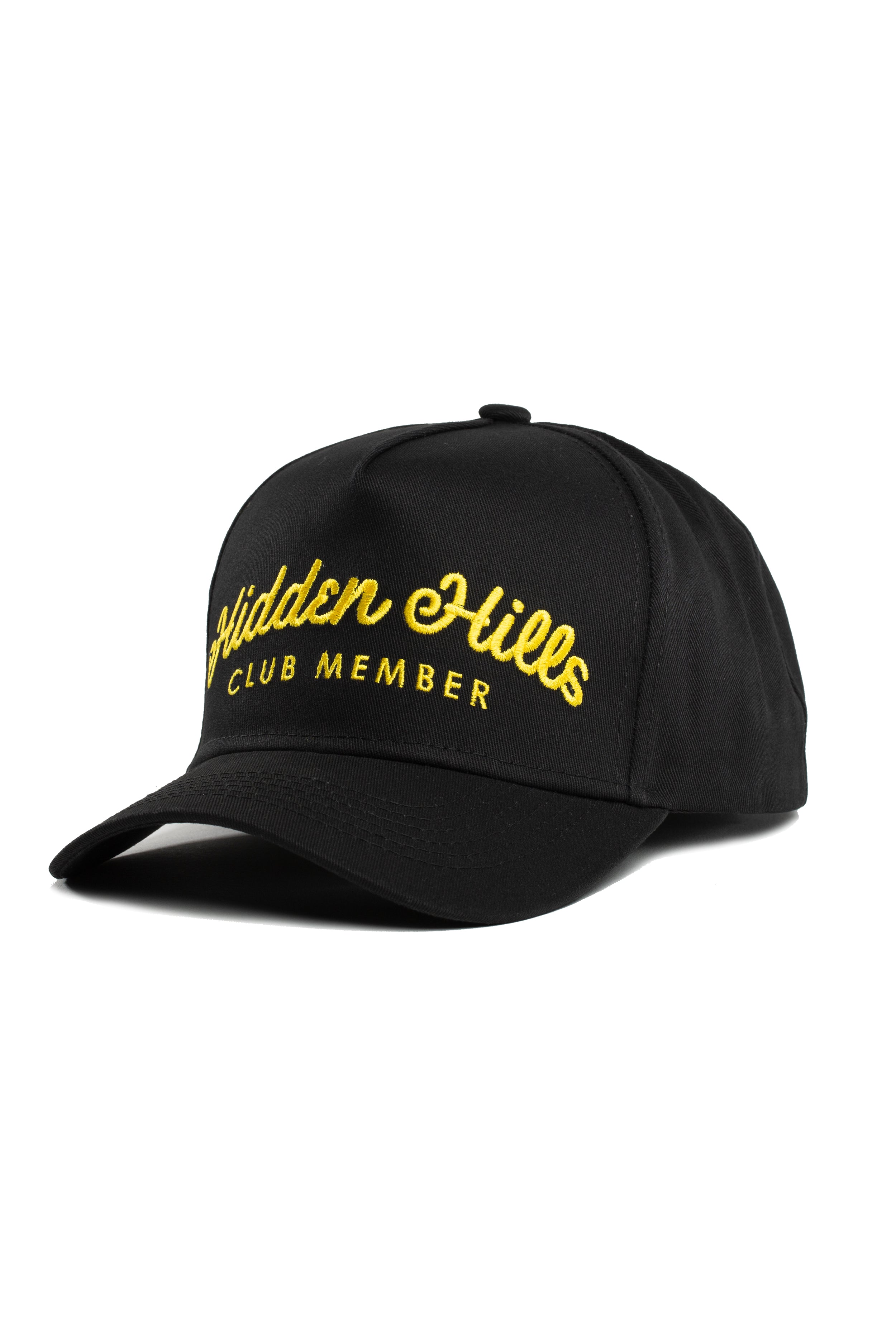Black - Club Member Hat - Yellow Script