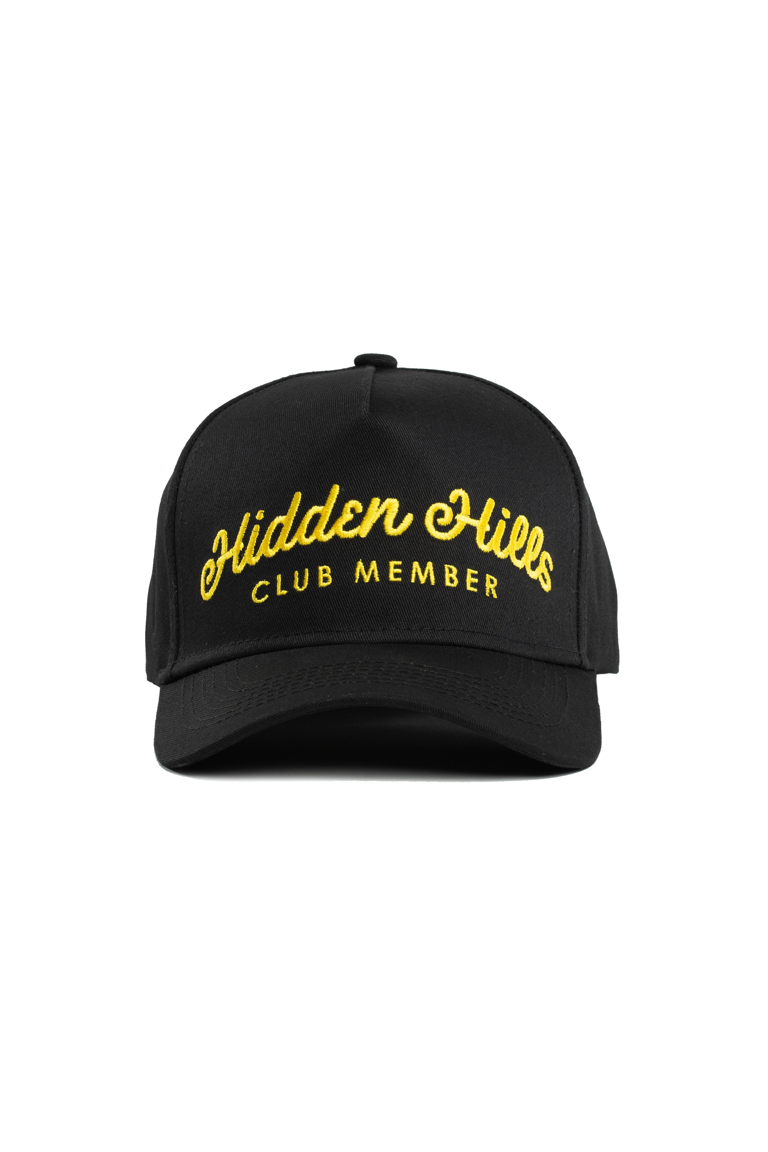 Black - Club Member Hat - Yellow Script