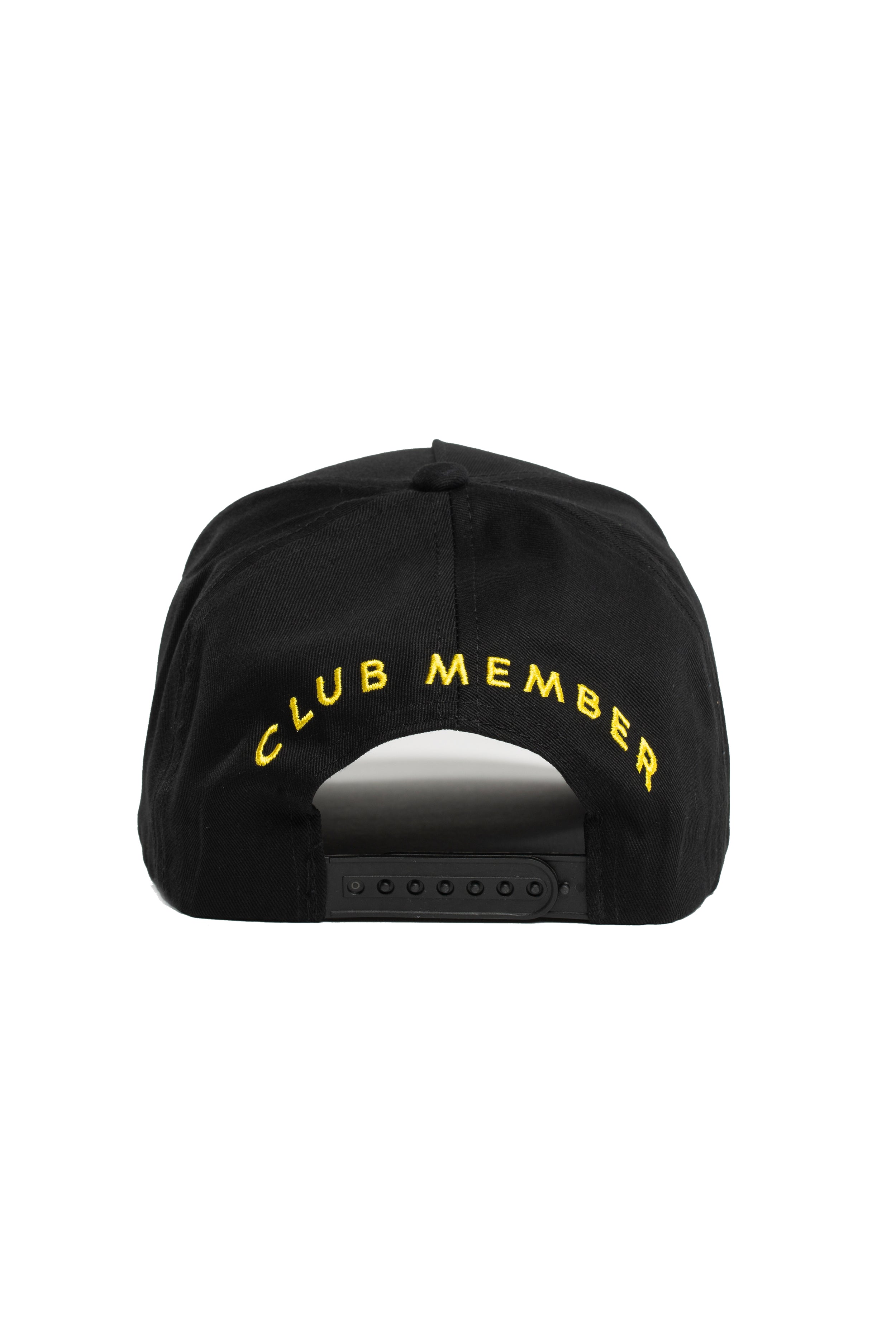 Black - Club Member Hat - Yellow Script
