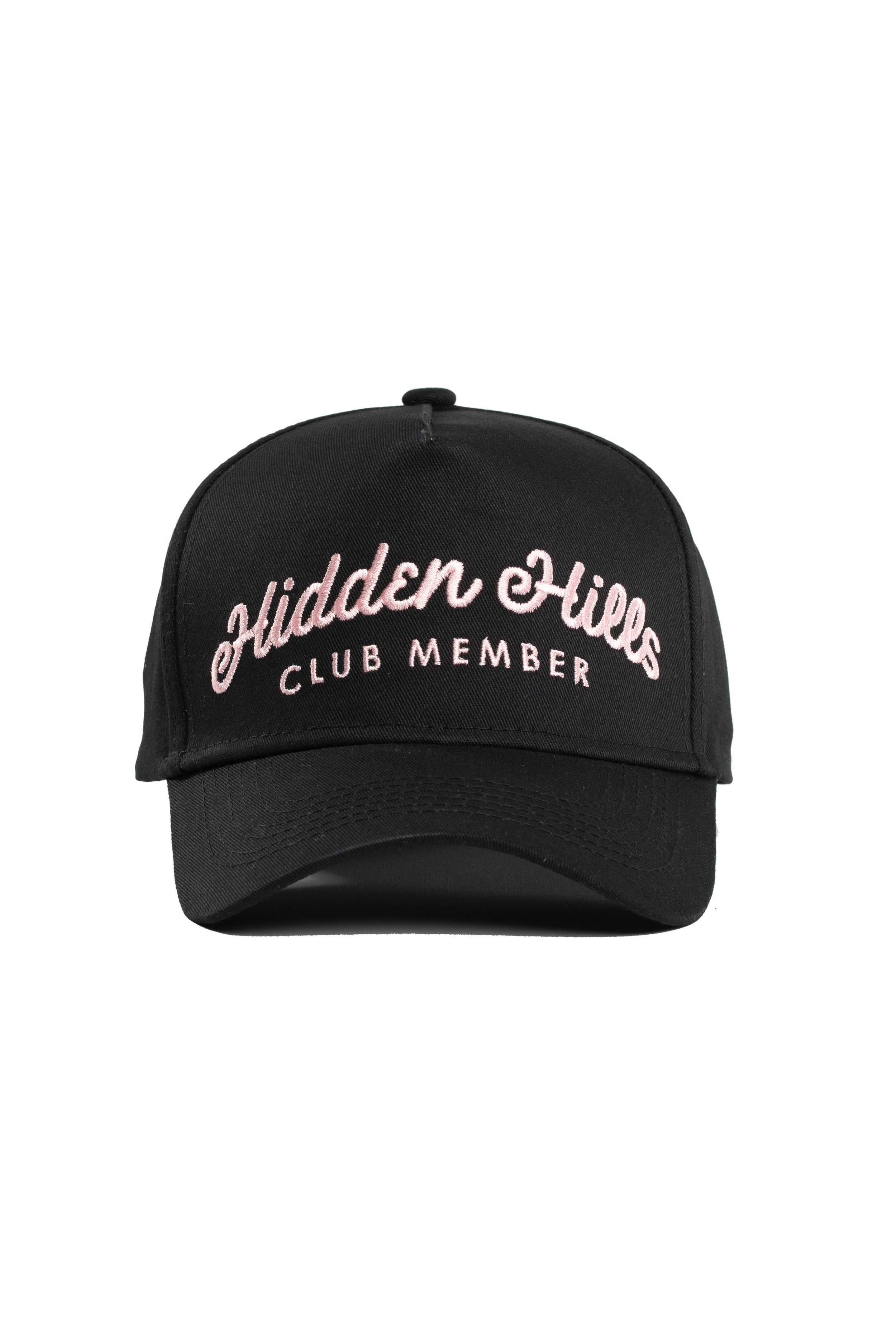 Black - Club Member Hat - Pink Script