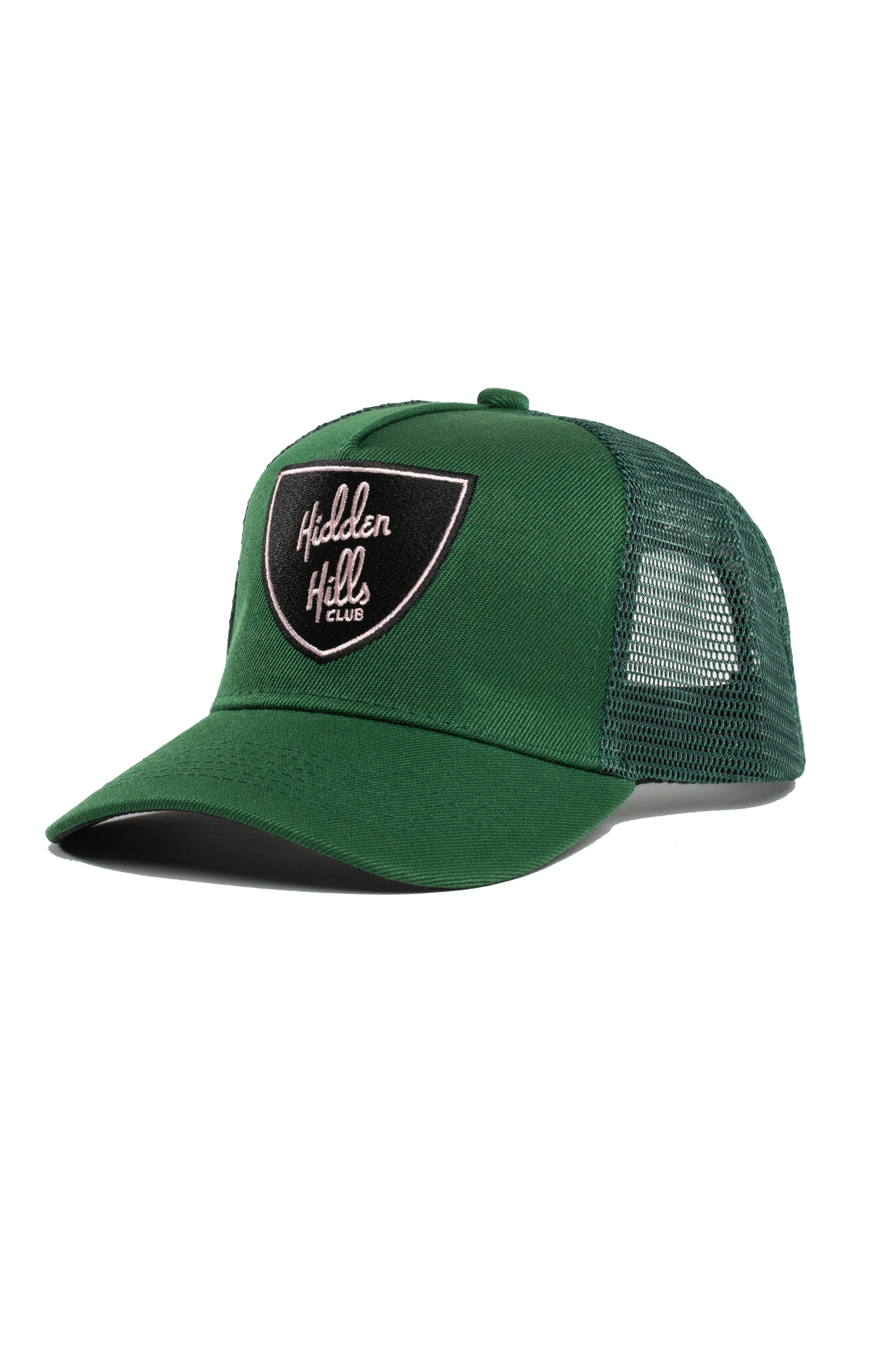Green - Pink Shield Trucker Hat