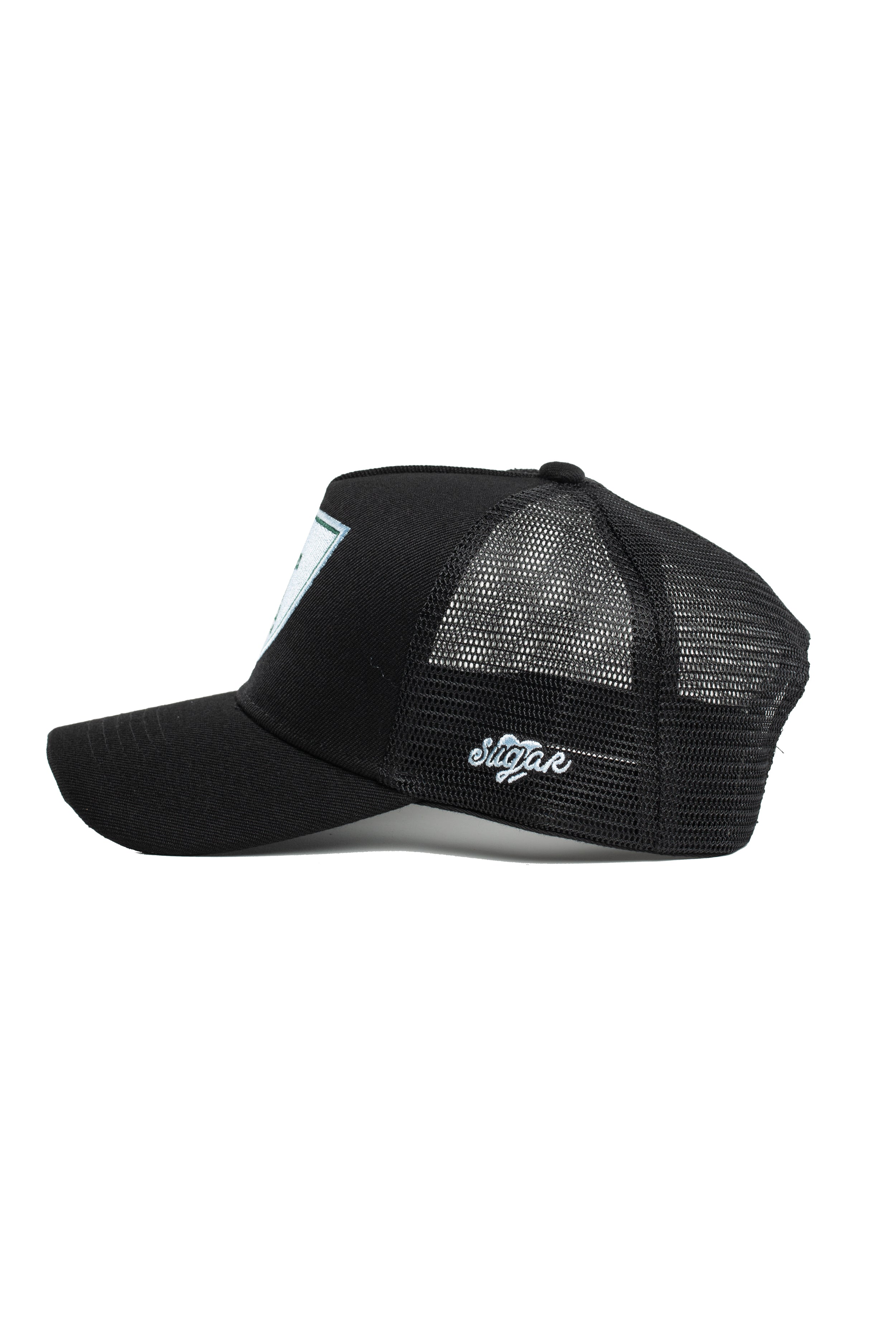 Black - Blue Shield Rizz Trucker Hat