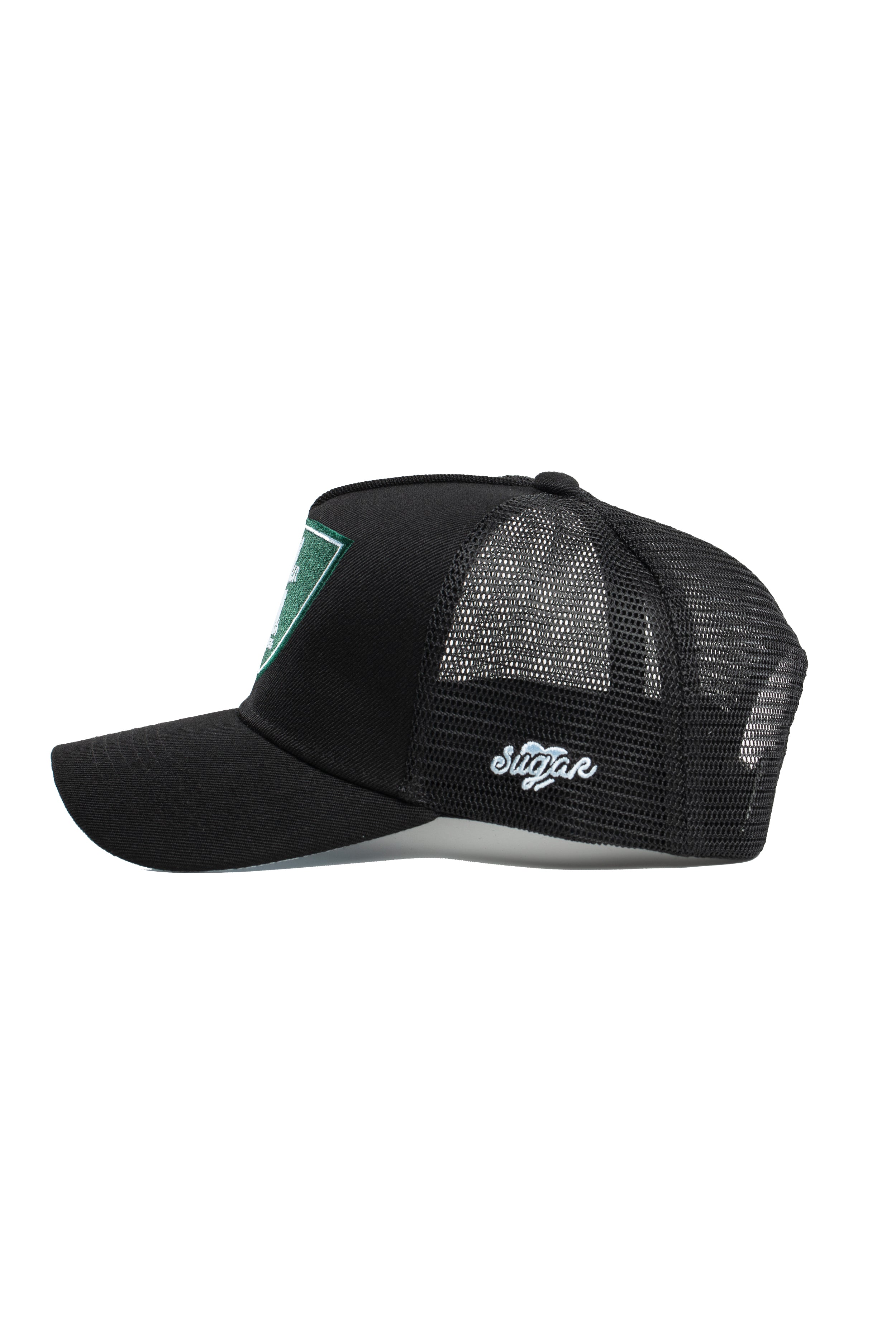 Black - Green Shield Rizz Trucker Hat