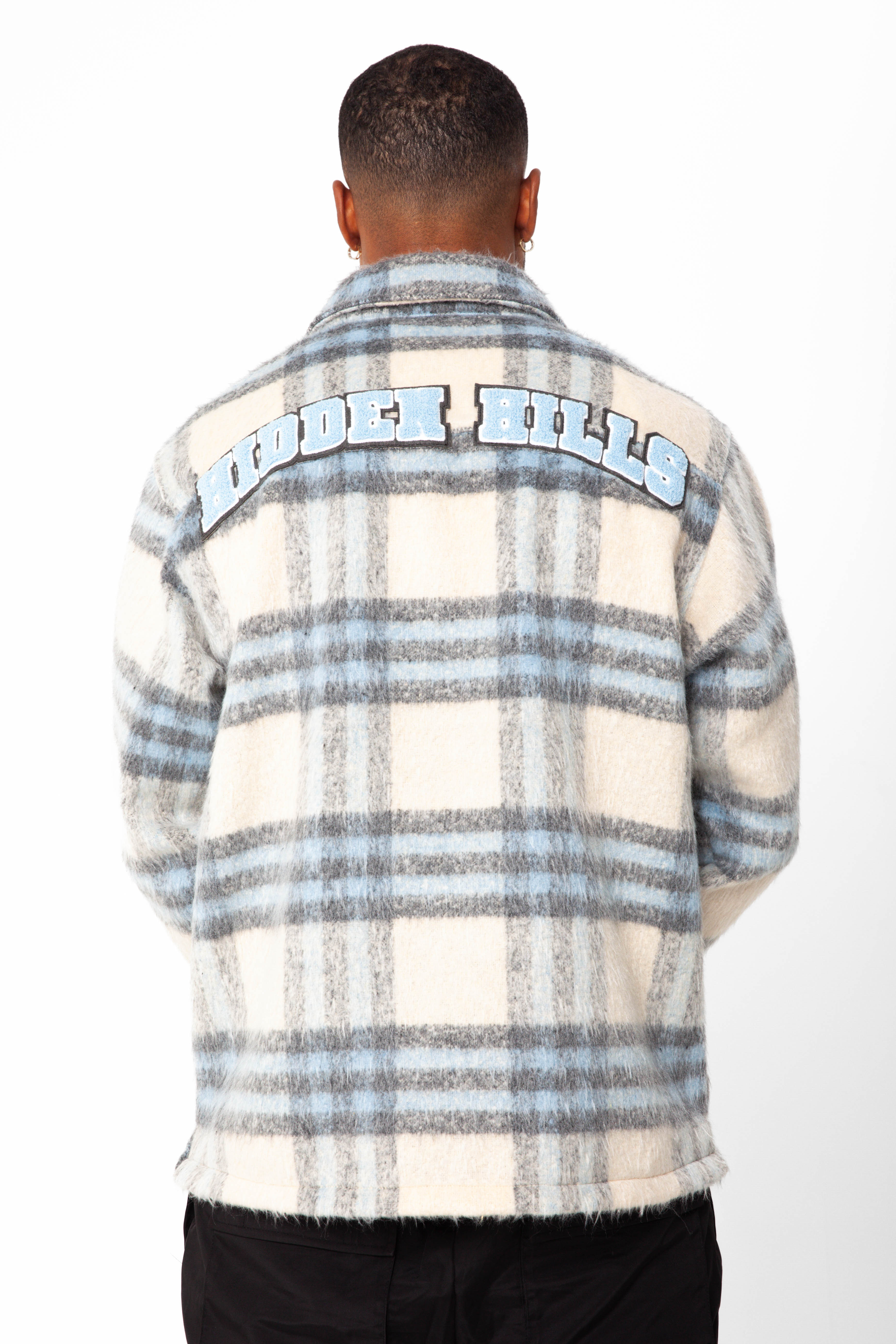 Crescent Patch Flannel - Blue