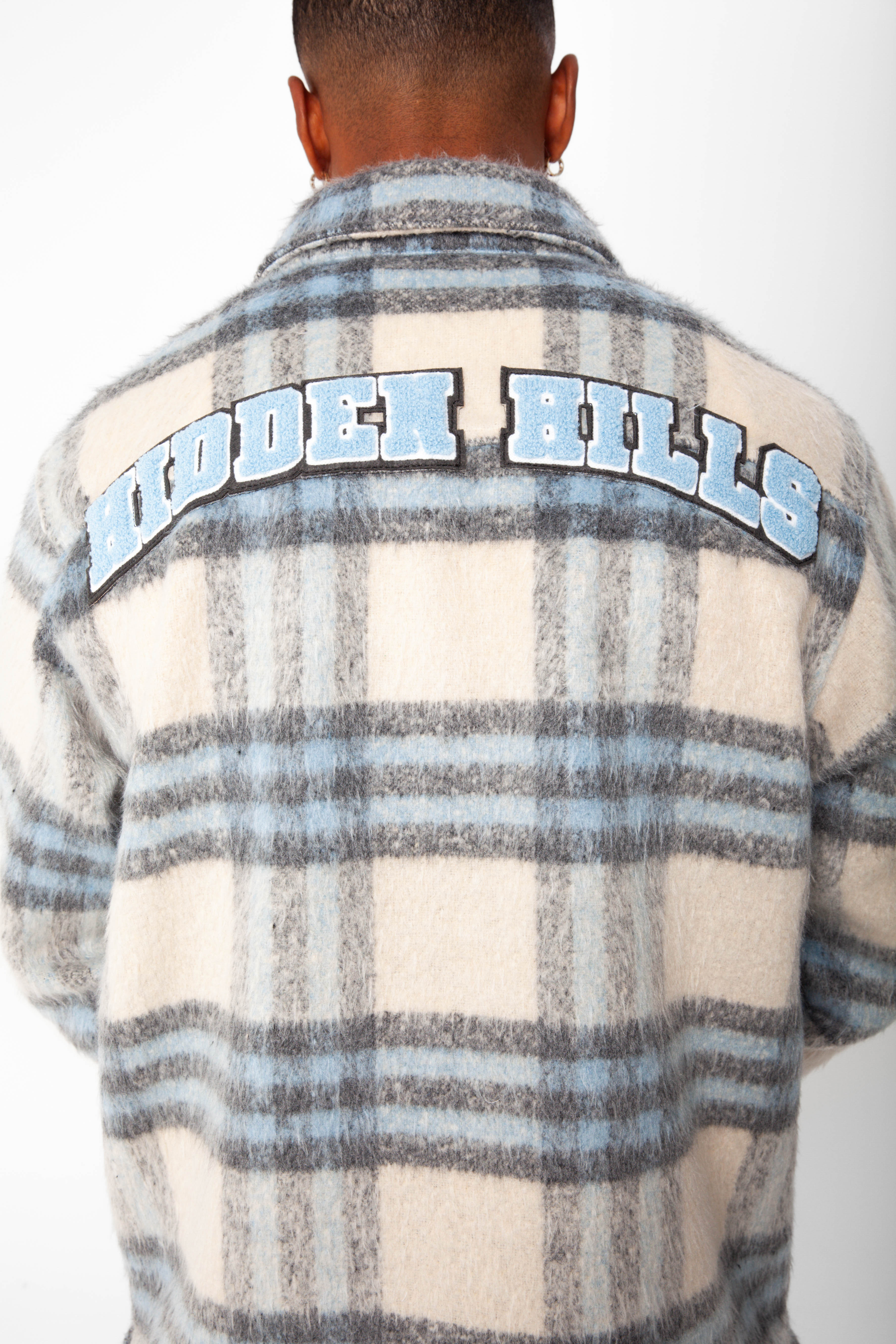 Crescent Patch Flannel - Blue