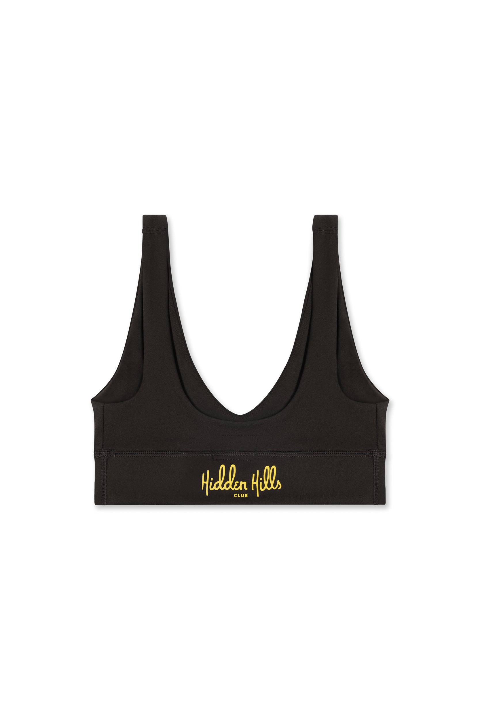 Womens V Scoop Top - Black