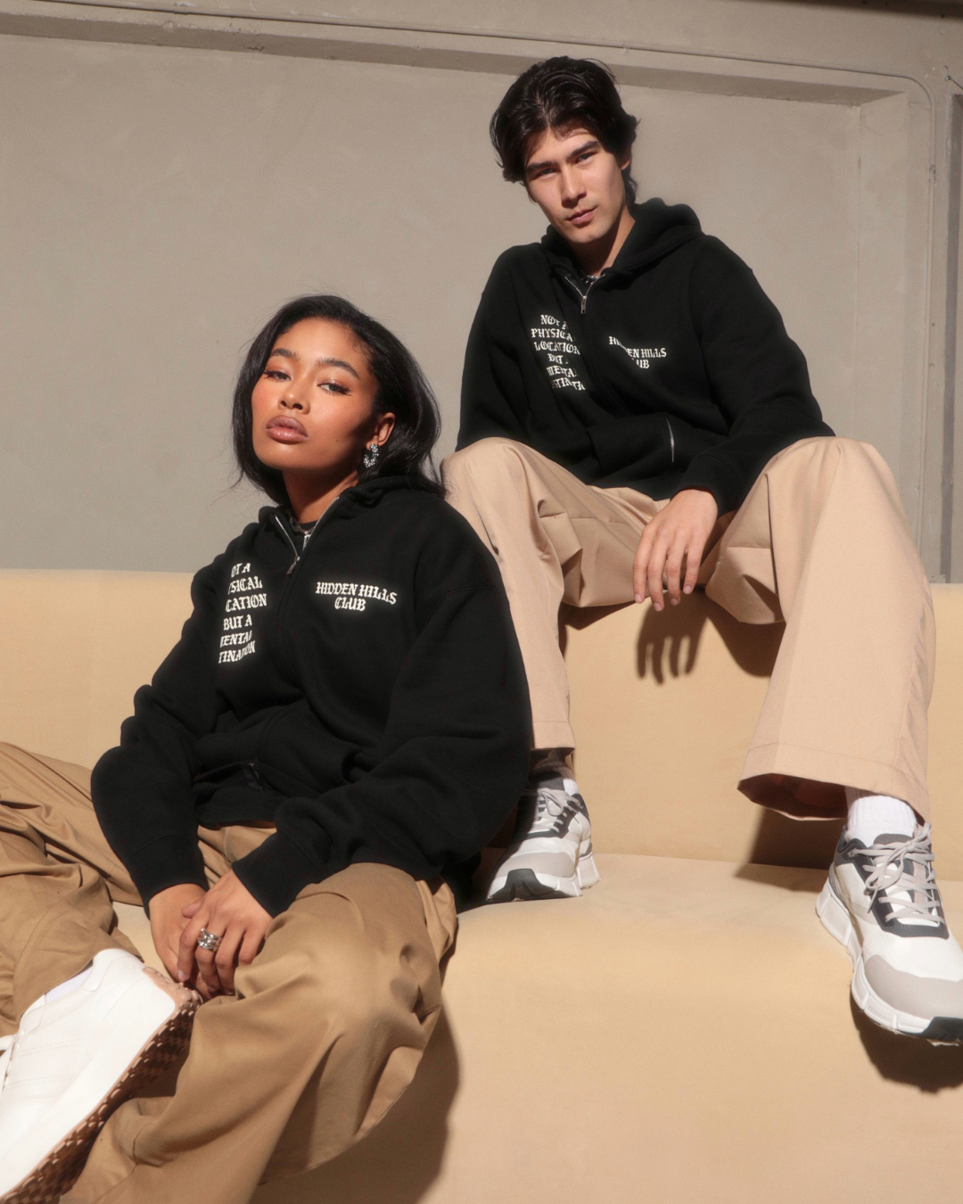 Gothic Mantra Zip Up Hoodie