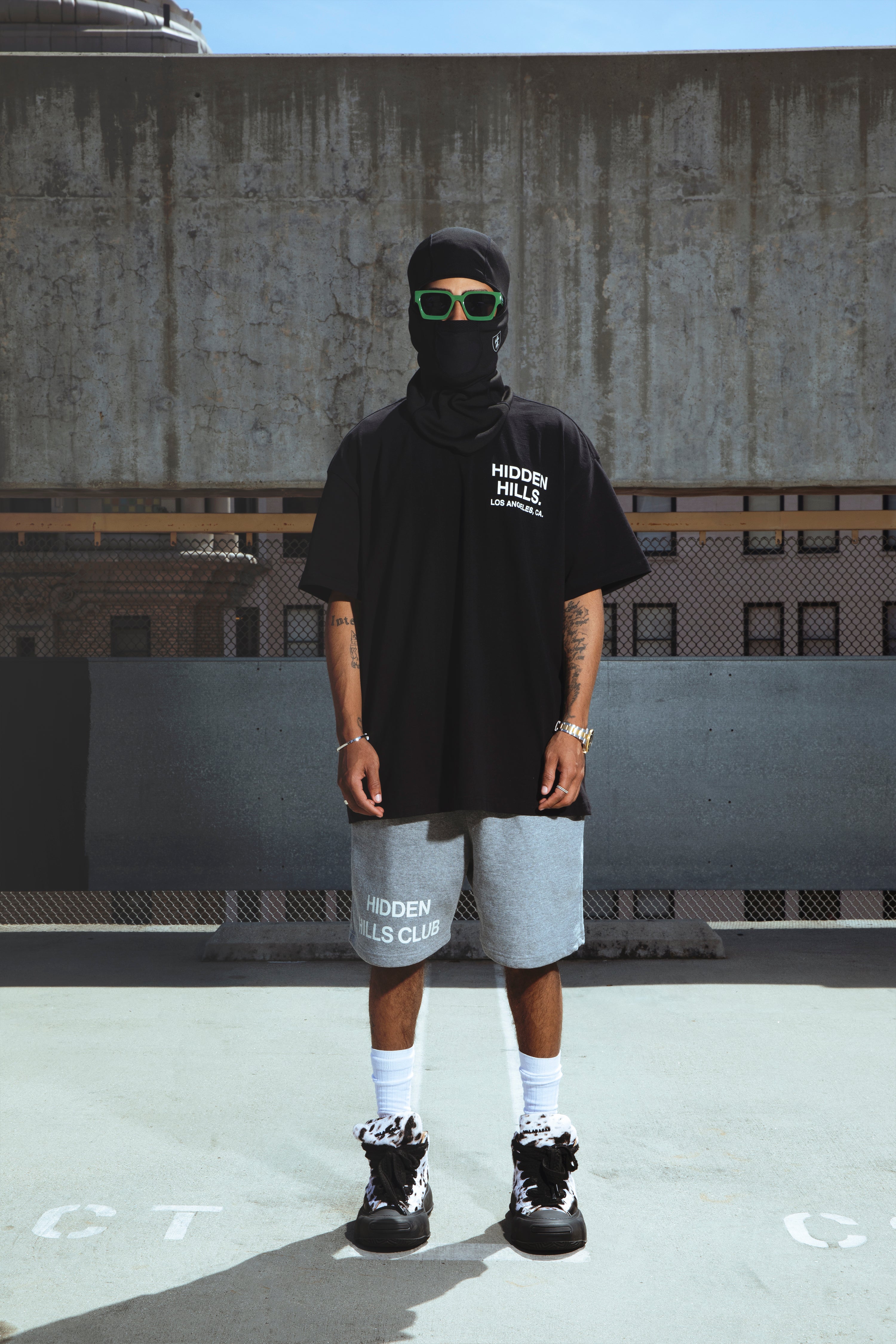 Hidden Rose Tee Black