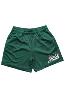 Worldwide Short Green/Cream | Stylish Green Mesh Shorts