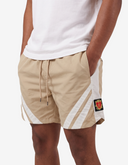 Crest Shorts | Khaki/White