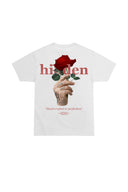 Hidden Rose Tee - White