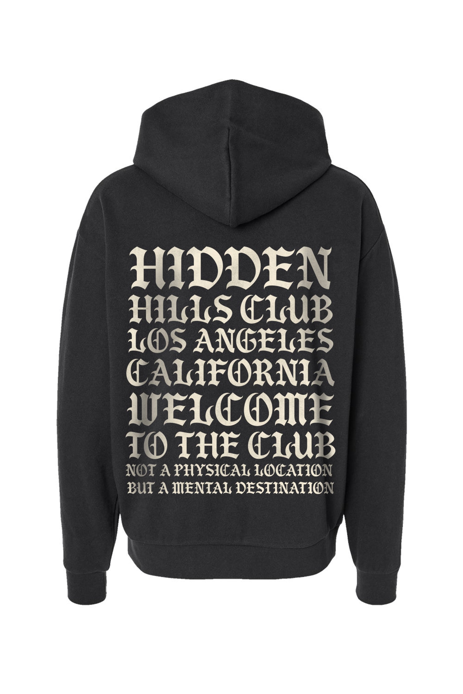 Gothic Mantra Zip Up Hoodie