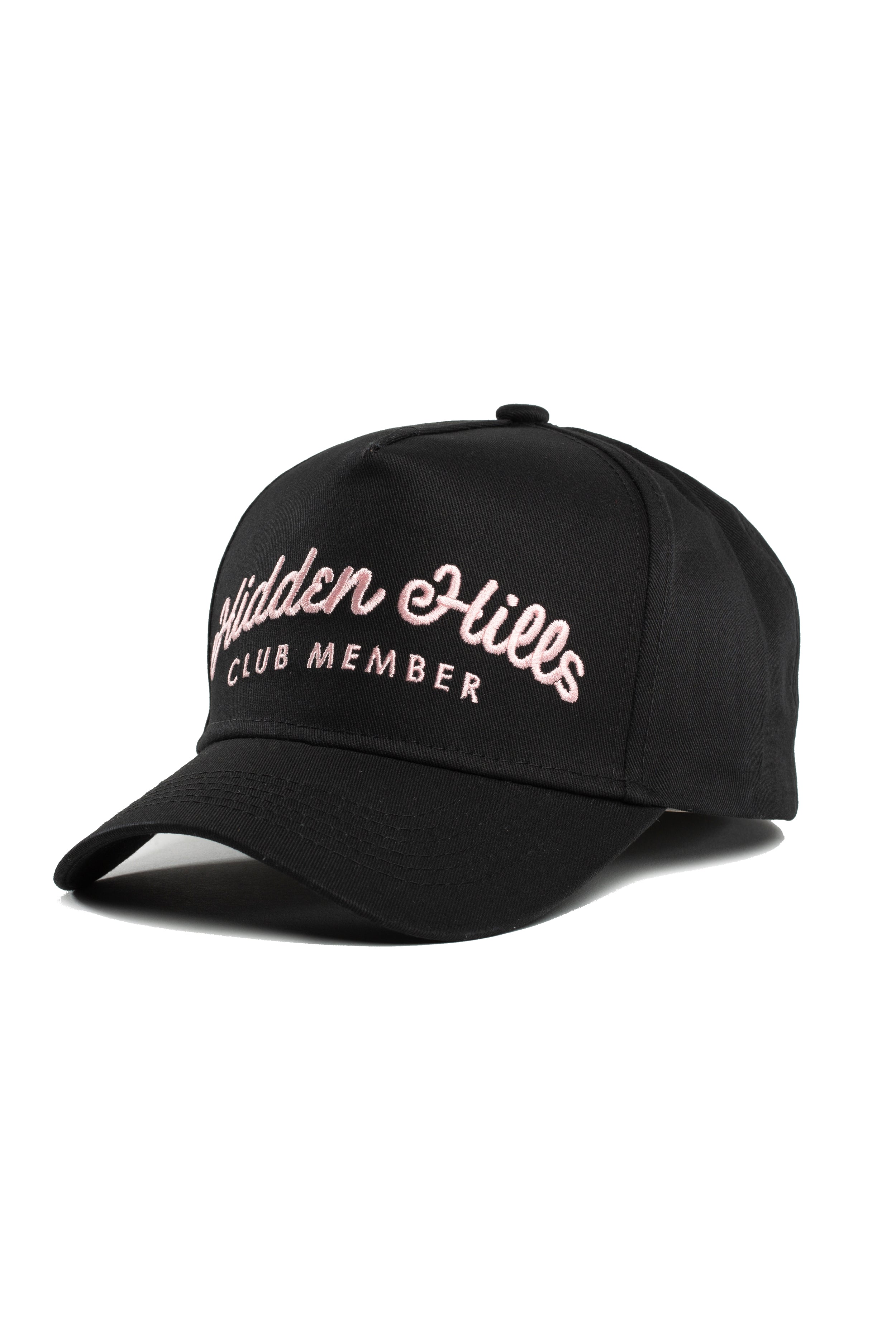 Black - Club Member Hat - Pink Script