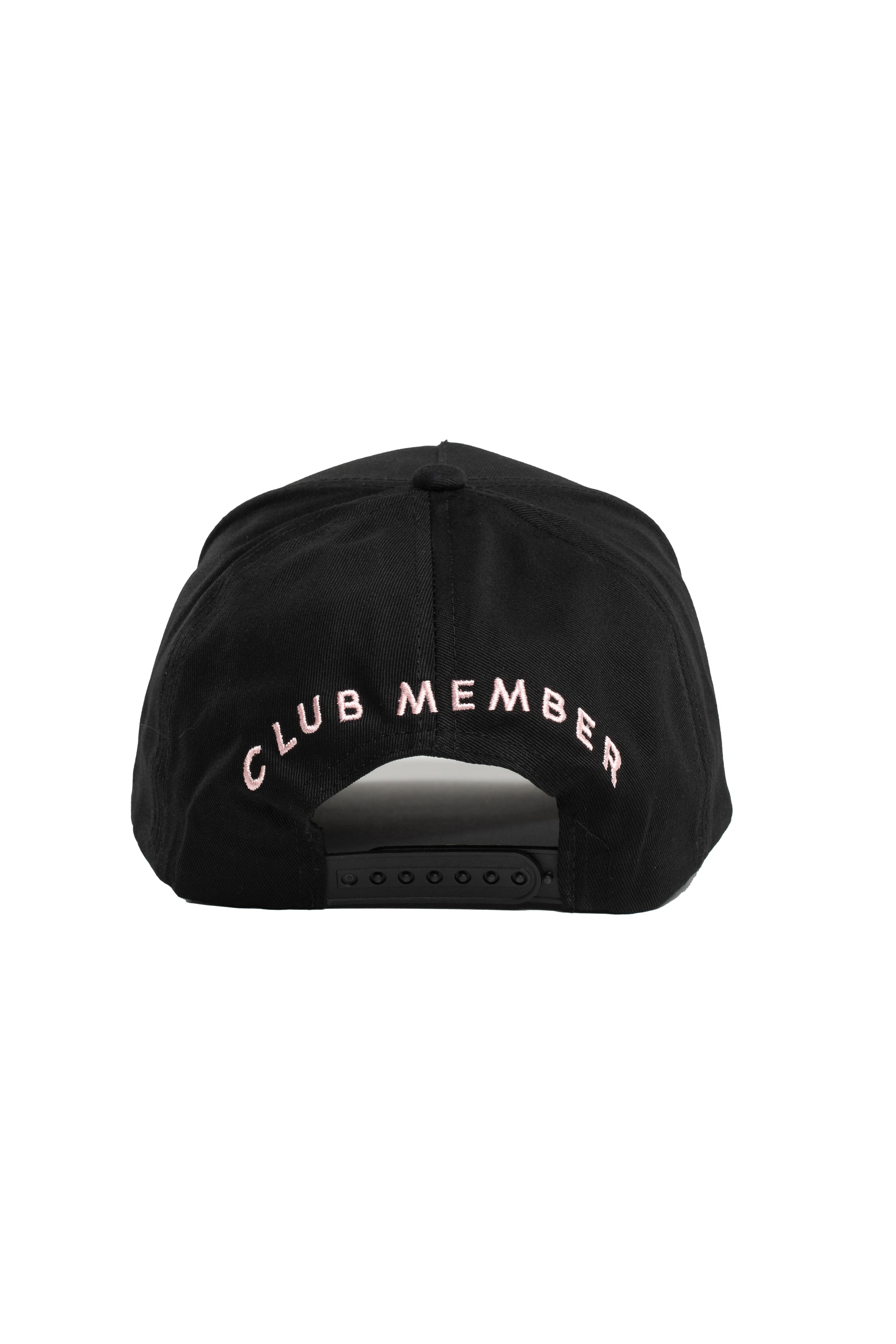 Black - Club Member Hat - Pink Script