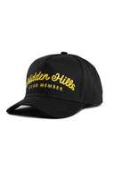 Black - Club Member Hat - Yellow Script