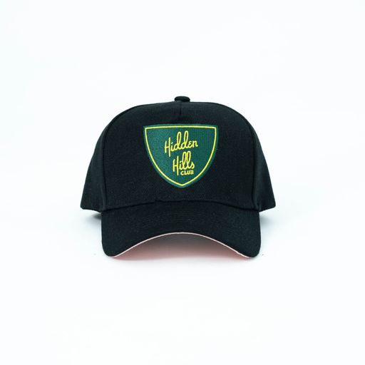 HH Club Hat Pink Brim with Green/Yellow Shield 5