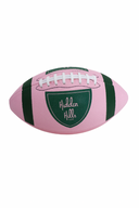 pink football with HH Club Shield Log